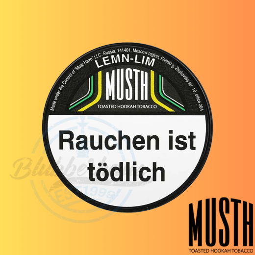 MustH Shisha Tabak 200g - LEMN-LIM