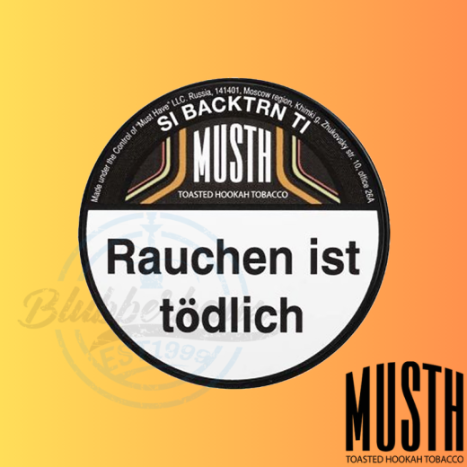 MustH Shisha Tabak 200g - SI BACKTRN TI