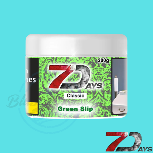 7 DAYS Shisha Tabak 200g - Green Slip
