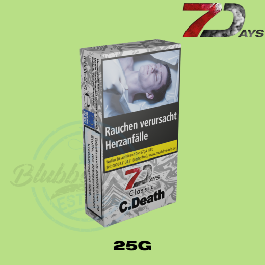 7 DAYS Shisha Tabak 25g - Cold Death