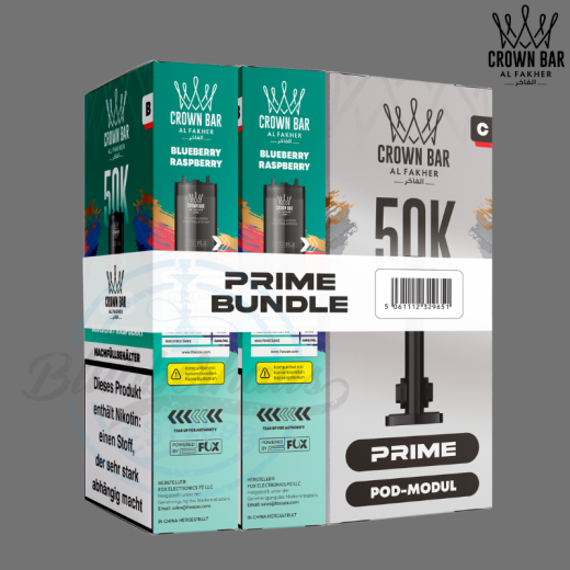 AL FAKHER 50K HYPERMAX PRIME POD Bundle - Blueberry Raspberry