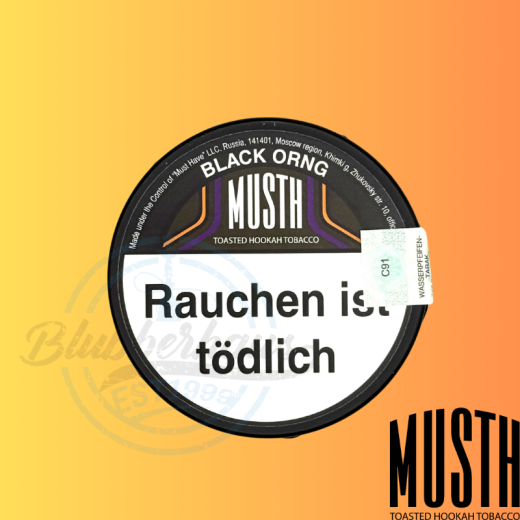 MustH Shisha Tabak 125g - BLACK ORNG