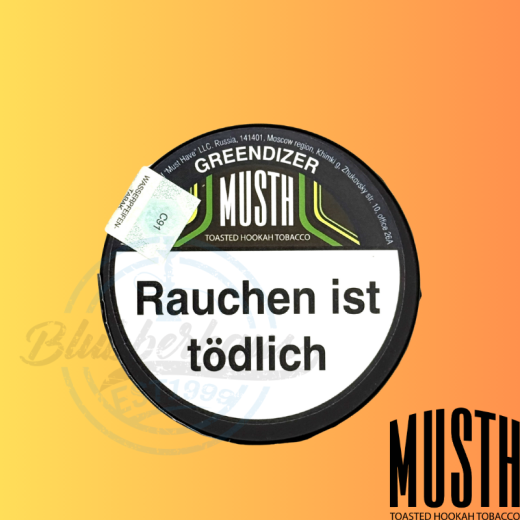 MustH Shisha Tabak 125g - GREENDIZER
