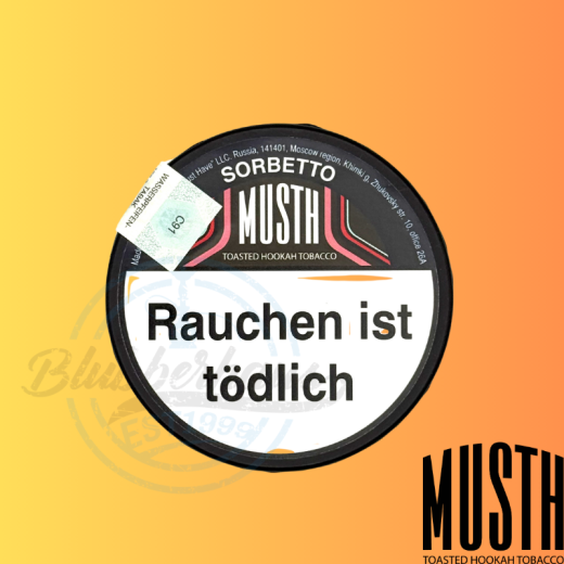 MustH Shisha Tabak 125g - SORBETTO
