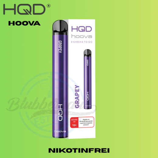 HQD Hoova (Nikotinfrei) Einweg Vape - Grapey