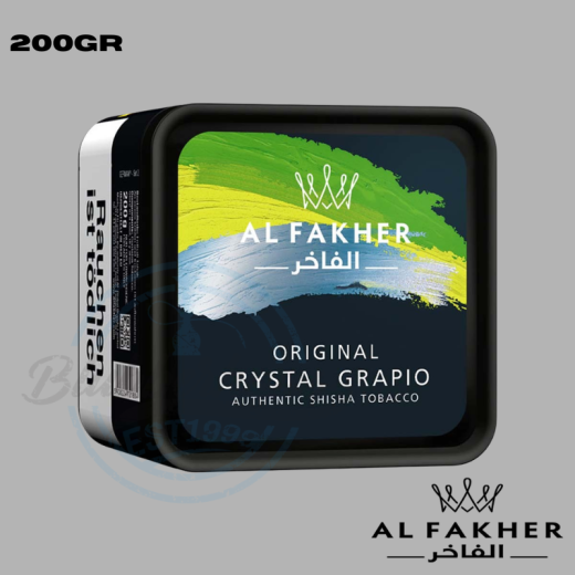 Al Fakher Shisha Tabak 200g - Crystal Grapio