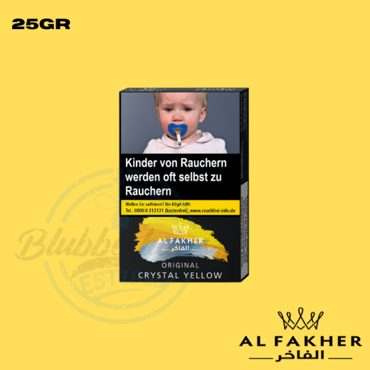 Al Fakher Shisha Tabak 25g - Crystal Yellow