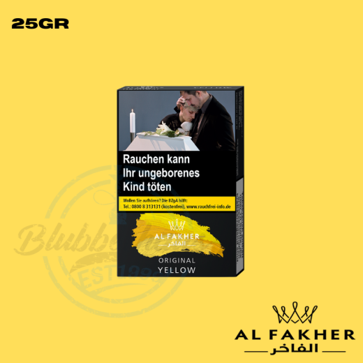 Al Fakher Shisha Tabak 25g - Yellow