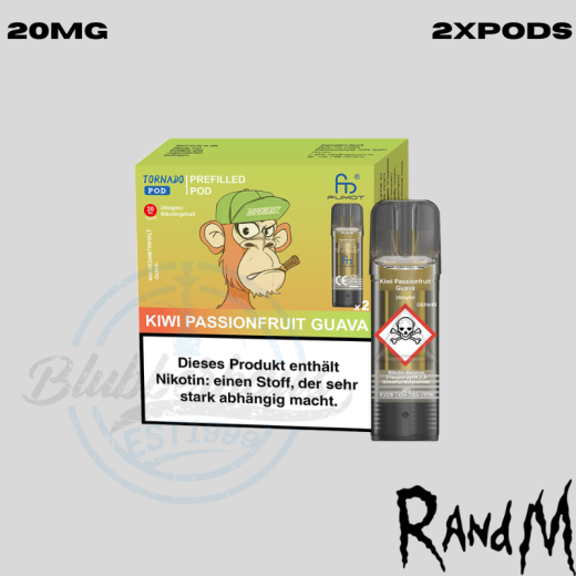 RandM Tornado Pods - Kiwi Passionfruit Guava