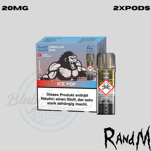 RandM Tornado Pods - Ice Pop