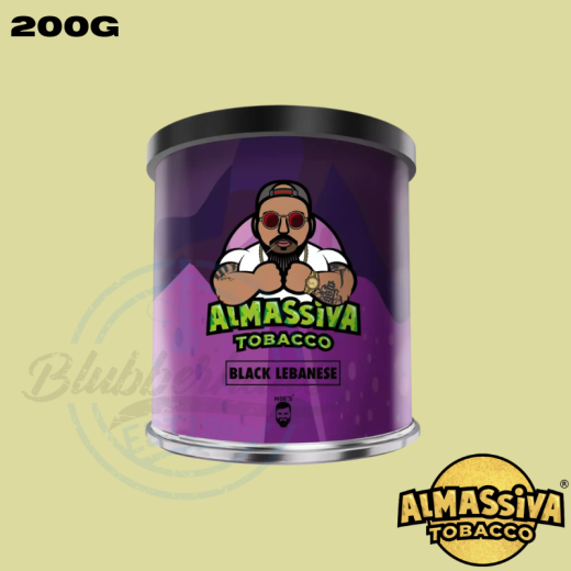 Almassiva Shisha Tabak 200g - Black Lebanese