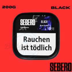 Sebero BLACK Shisha Tabak 200g - Blue Forest