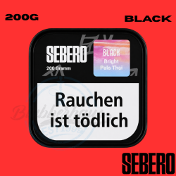 Sebero BLACK Shisha Tabak 200g - Bright Pala Thai
