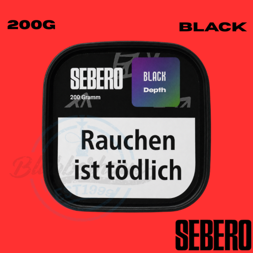 Sebero BLACK Shisha Tabak 200g - Depth