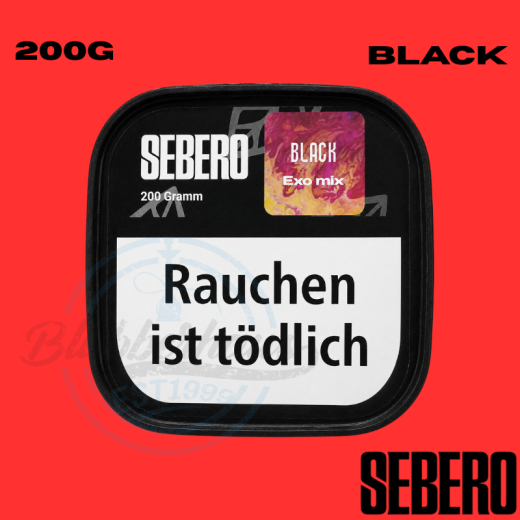 Sebero BLACK Shisha Tabak 200g - Exo Mix