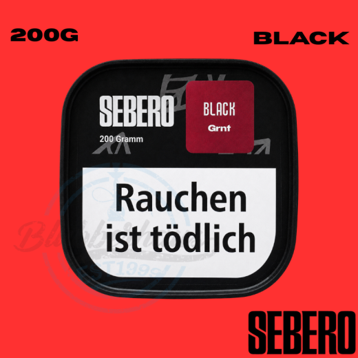 Sebero BLACK Shisha Tabak 200g - Grnt