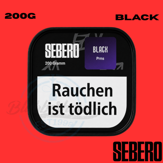 Sebero BLACK Shisha Tabak 200g - PRNS
