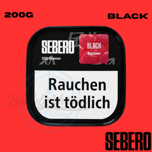 Sebero BLACK Shisha Tabak 200g - Rspberi
