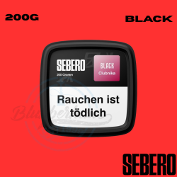 Sebero BLACK Shisha Tabak 200g - Clubnika