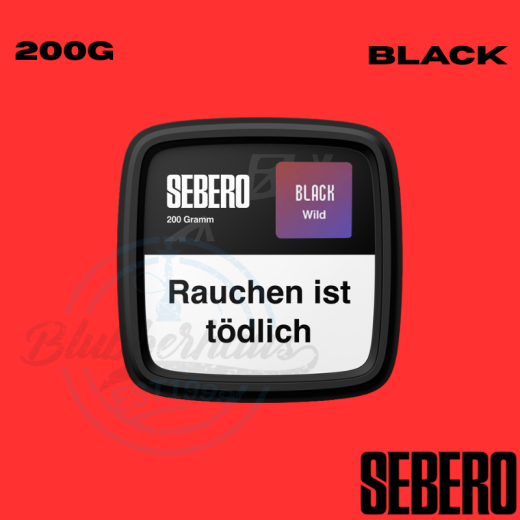 Sebero BLACK Shisha Tabak 200g - Wild