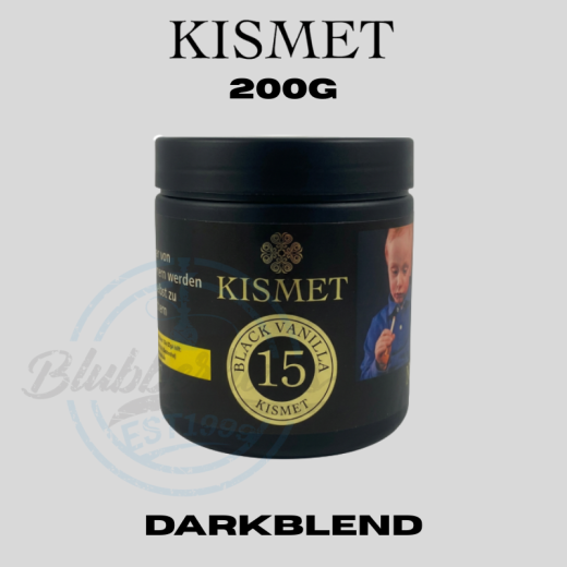Kismet Shisha Tabak 200g - Black Vanilla