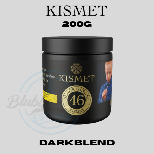 Kismet Shisha Tabak 200g - Black Ginger