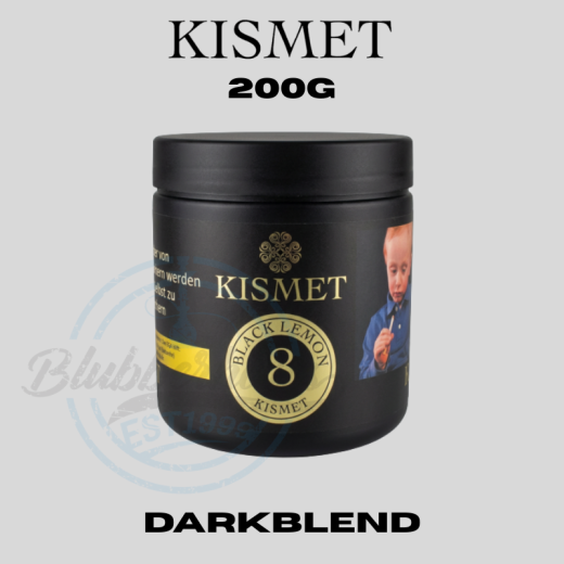 Kismet Shisha Tabak 200g - Black Lemon