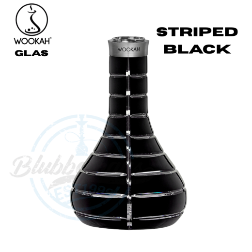 Wookah Shisha Gläser - Striped Black