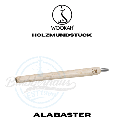 Wookah Shisha Holzmundstück - Alabaster