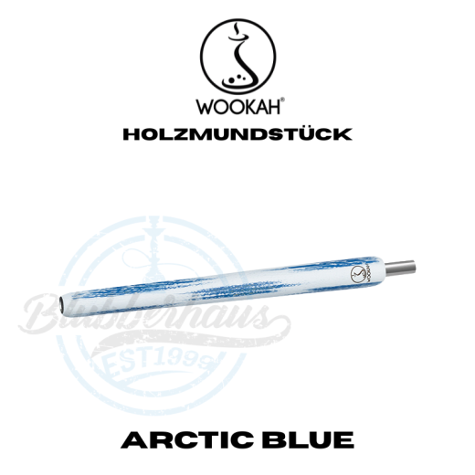 Wookah Shisha Holzmundstück - Arctic Blue