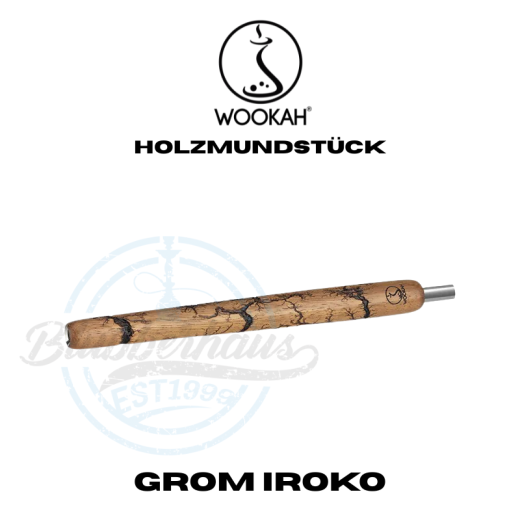 Wookah Shisha Holzmundstück - Grom Iroko