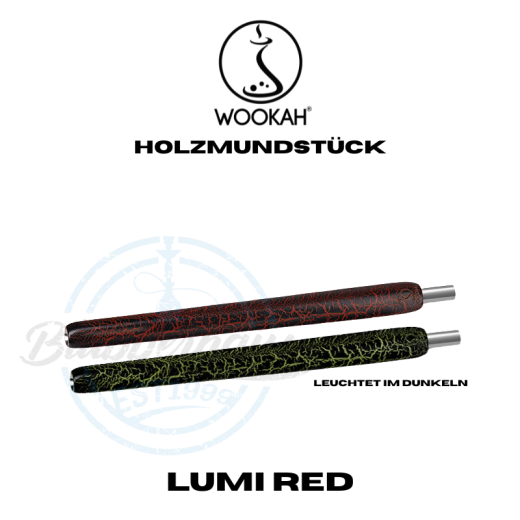 Wookah Shisha Holzmundstück - Lumi Red