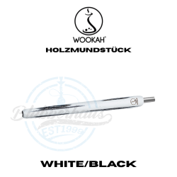 Wookah Shisha Holzmundstück - White/Black