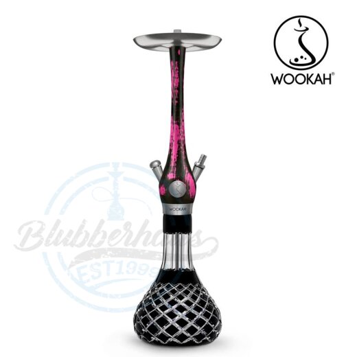 Wookah Shisha Black/Pink - Check Black