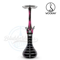 Wookah Shisha Black/Pink - Striped Black