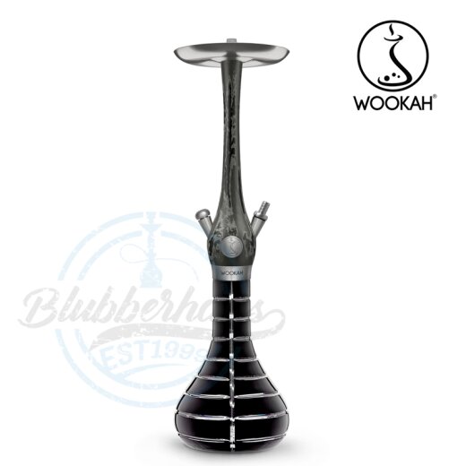 Wookah Shisha Tenebris - Striped Black