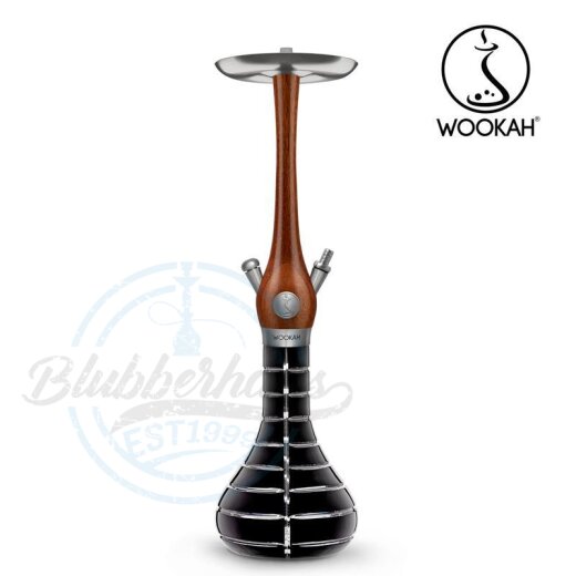 Wookah Shisha Walnut - Striped Black