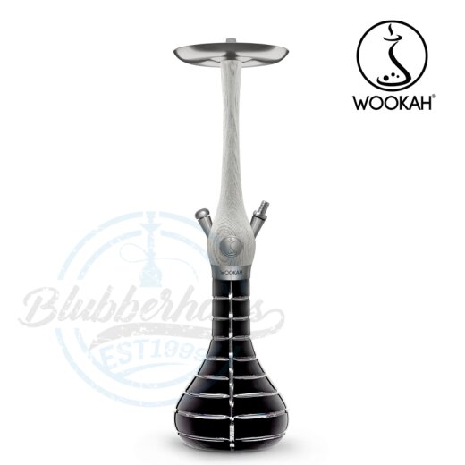 Wookah Shisha White Nox - Striped Black