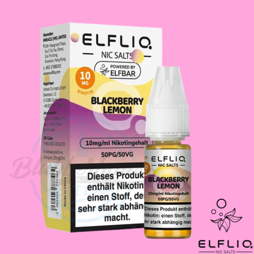ELFBAR ELFLIQ LIQUID 10mg - Blackberry Lemon