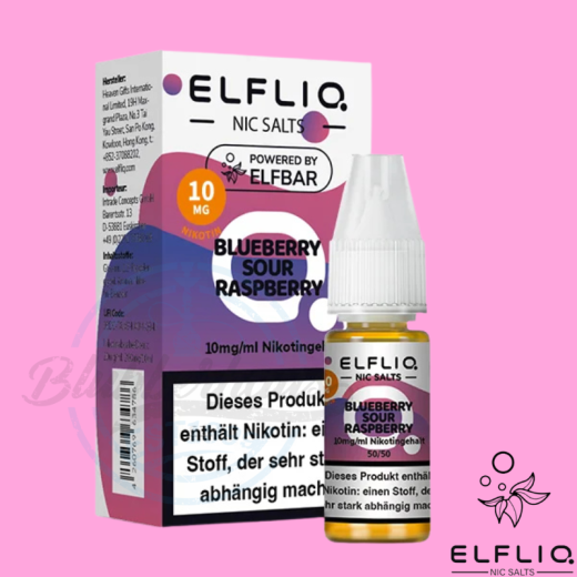 ELFBAR ELFLIQ LIQUID 10mg - Blueberry Sour Raspberry