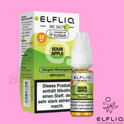 ELFBAR ELFLIQ LIQUID 10mg - Sour Apple