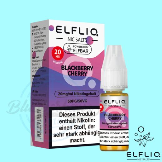 ELFBAR ELFLIQ LIQUID 20mg - Blackberry Cherry