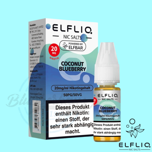 ELFBAR ELFLIQ LIQUID 20mg - Coconut Blueberry