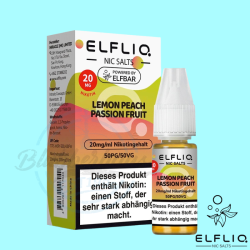 ELFBAR ELFLIQ LIQUID 20mg - Lemon Peach Passion