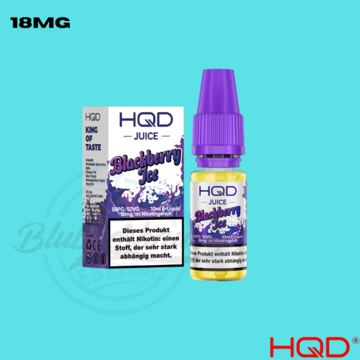 HQD Juice Liquid 18mg - Blackberry Ice