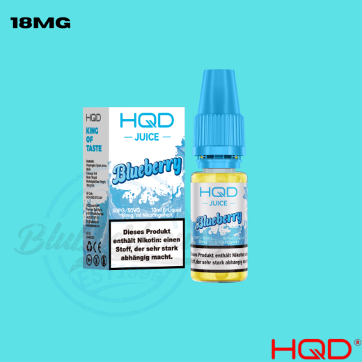 HQD Juice Liquid 18mg - Blueberry