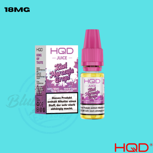 HQD Juice Liquid 18mg - Kiwi Maracuja Grape