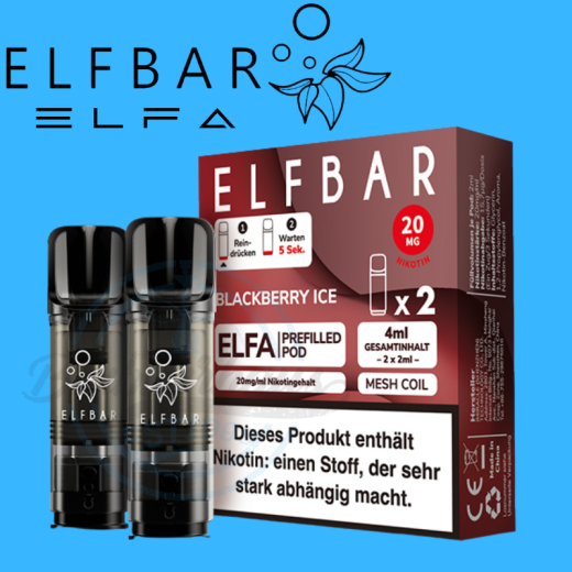 ELFBAR ELFA PODS 20mg - Blackberry Ice