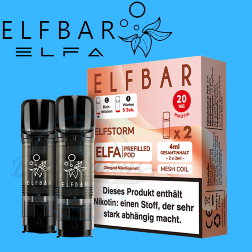 ELFBAR ELFA PODS 20mg - Elfstorm