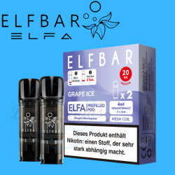 ELFBAR ELFA PODS 20mg - Grape Ice